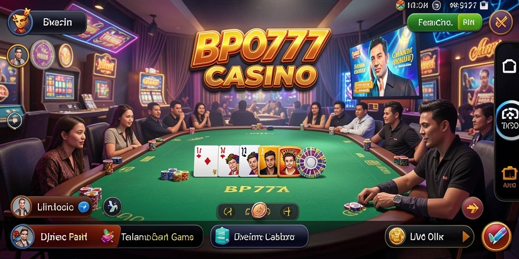 Tampilan menarik gameplay Live Casino di BPO777.