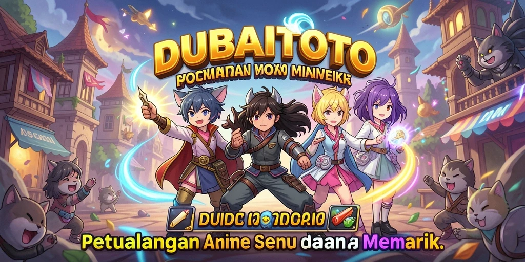 Gameplay seru DUBAITOTO dengan karakter anime ikonik.