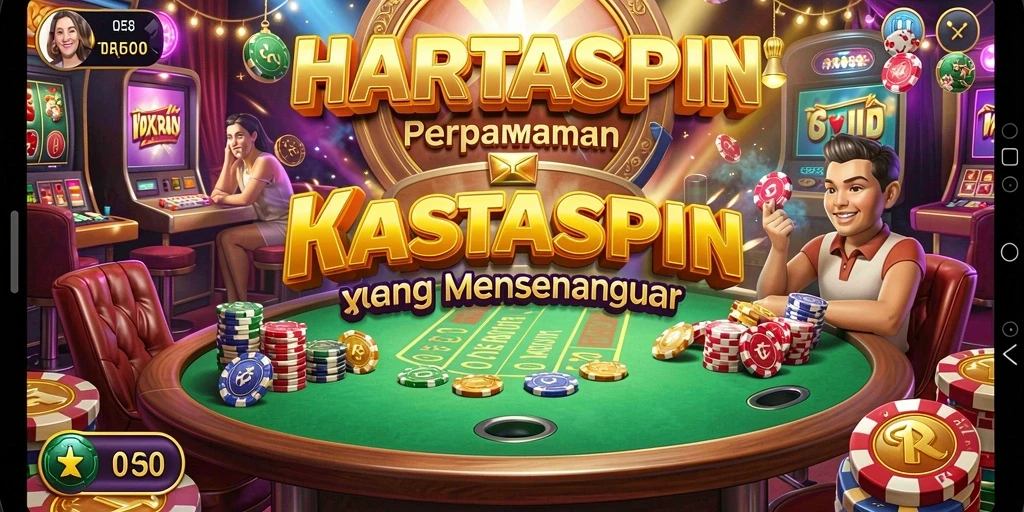 Tampilan gameplay menarik dari HARTASPIN yang memikat pemain.