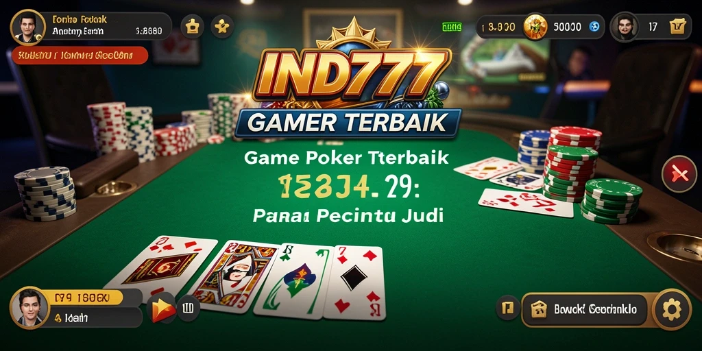 Tangkapan layar gameplay Poker yang menarik dan seru di IND777.