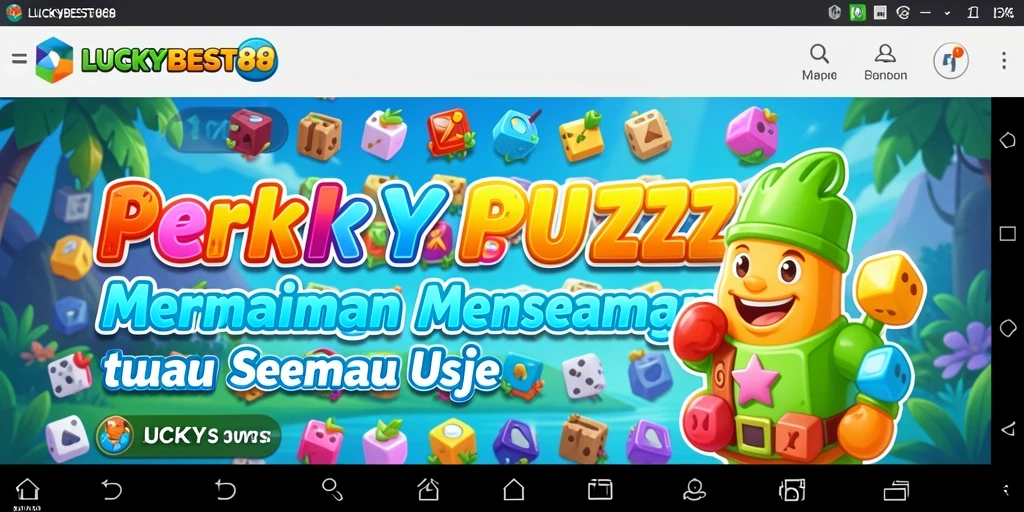 Tampilan gameplay menyenangkan dari LUCKYBEST88 dengan berbagai puzzle.