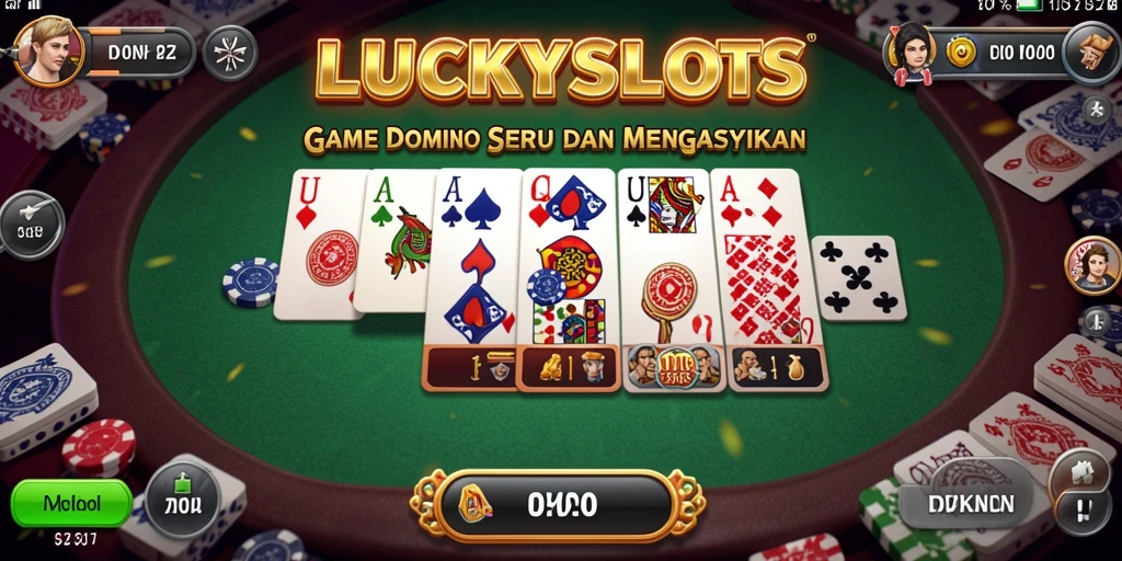 Tampilan gameplay LUCKYSLOTS yang menegangkan dan seru.