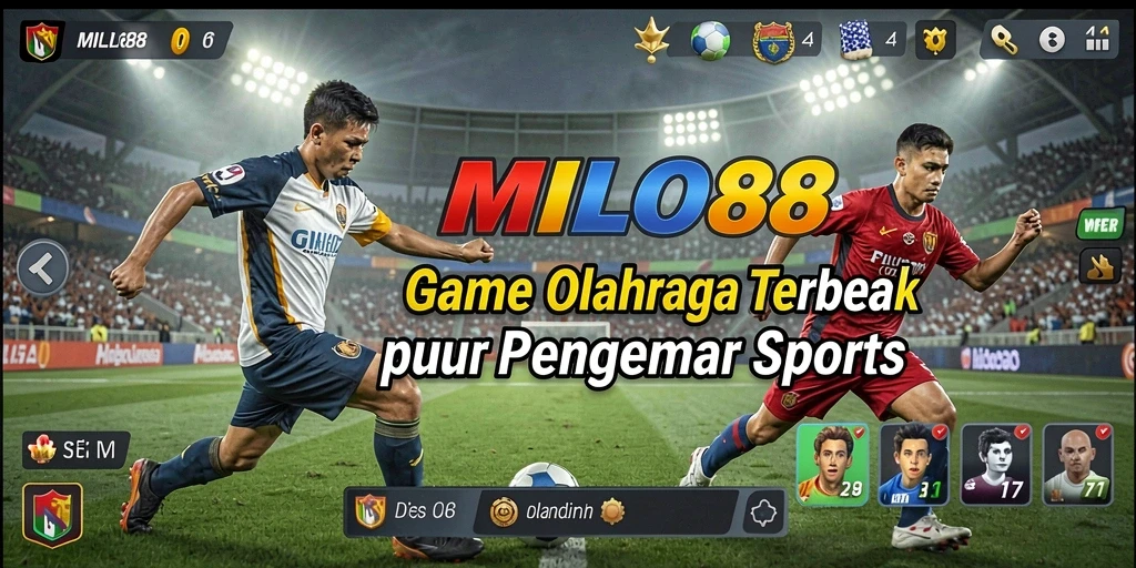 Tampilan gameplay seru di MILO88 yang menunjukkan aksi olahraga.