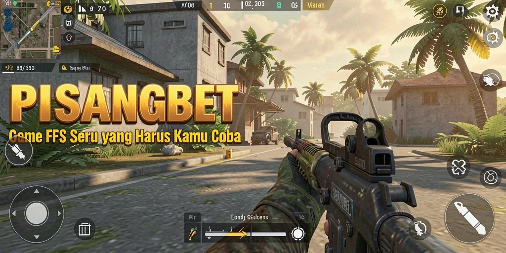 Screenshot PISANGBET menampilkan pertempuran yang menegangkan di medan perang FPS.