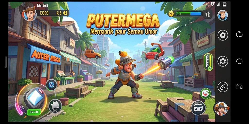 Gameplay seru dan penuh tantangan di PUTERMEGA.