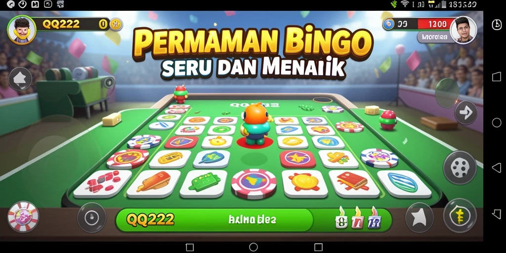 Tampilan gameplay seru dari QQ222 dengan berbagai kartu Bingo.
