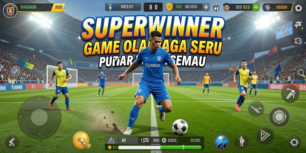 Tampilan gameplay SUPERWINNER yang menegangkan dan penuh aksi.