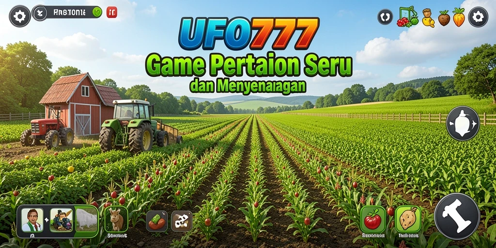 Screenshot gameplay UFO777 menampilkan pertanian yang indah dan produktif.