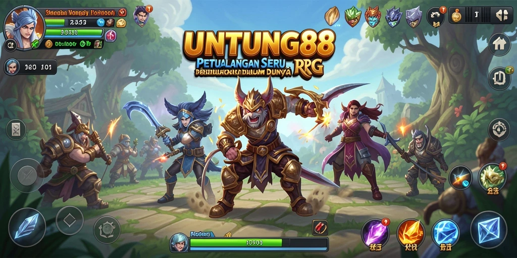 Screenshot yang menunjukkan serunya gameplay RPG UNTUNG88.
